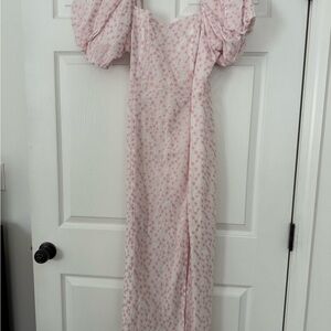Gianni Bini Pink Floral Midi Dress